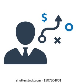 Business solution icon. vector graphics.