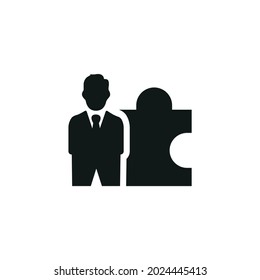 Business solution icon, vector business solution icon, business solution vector illustration