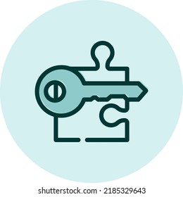 Business solution, illustration, vector on a white background.
