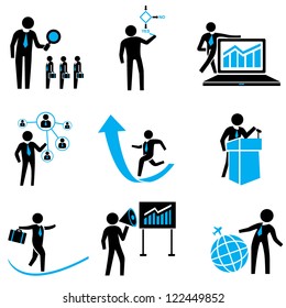 business solution, organization management, business people set