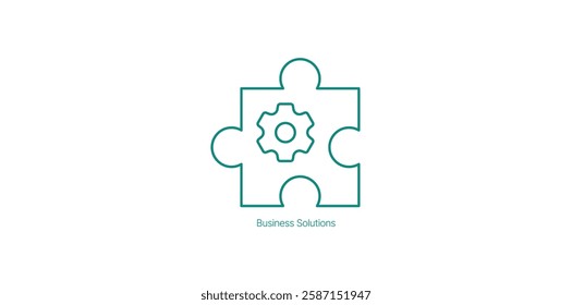 Business Solution Vector Icon for Optimized Operational Efficiency