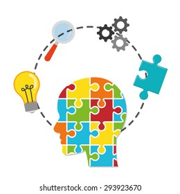 Business solutions design, vector illustration eps 10.