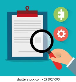 Business solutions design, vector illustration eps 10.