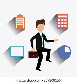 Business Solutions design, vector illustration eps 10.