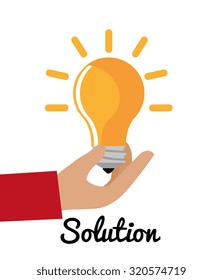 Business solutions graphic design, vector illustration eps10.