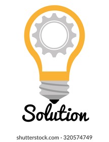 Business solutions graphic design, vector illustration eps10.