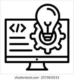 Business Solutions Icon Element For Design