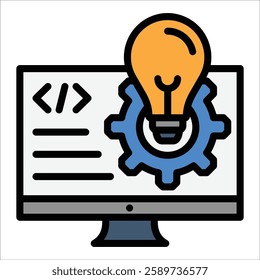 Business Solutions Icon Element For Design
