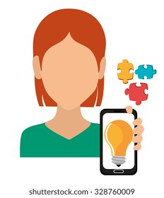 Business solutions icons design, vector graphic eps10.