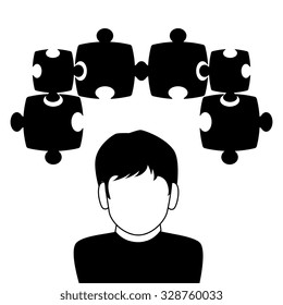 Business solutions icons design, vector graphic eps10.