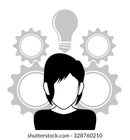 Business solutions icons design, vector graphic eps10.