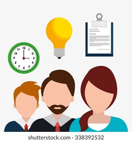 Business solutions and ideas graphic design, vector illustration eps10
