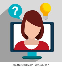 Business solutions and ideas graphic design, vector illustration eps10