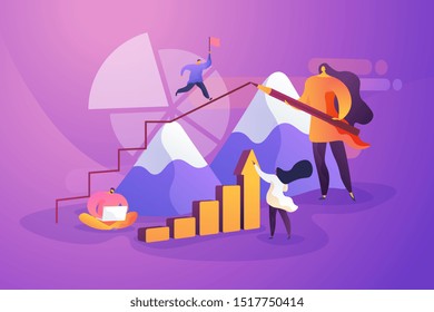 Business solutions, leadership flat vector illustration. Team building exercise, goal achievement coaching, team motivation concept. Executive manager helping subordinates cartoon characters