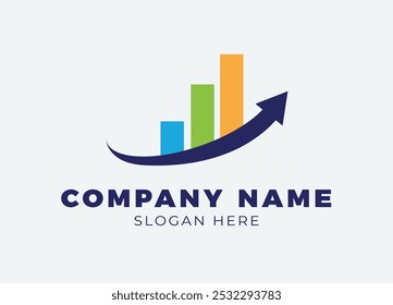 Logotipo De Soluciones Empresariales, Logotipo De Flecha Creativa, Logotipo De Negocio De Flecha De Crecimiento, Logotipo Financiero Y De Marketing - Plantilla De Vectores De Premium