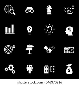 Business Solutions - vector icon set.