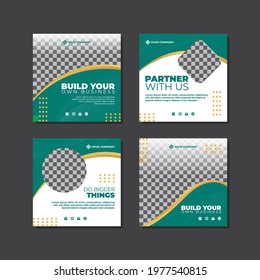 business sosial media template vector 2