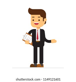 Business speaker doing presentation and professional training about marketing