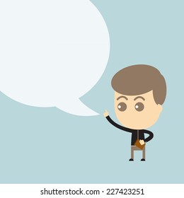 Business with speech bubbles