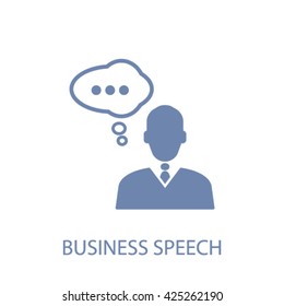 business speech icon
