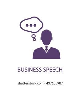 business speech icon