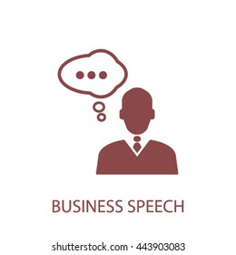 business speech icon