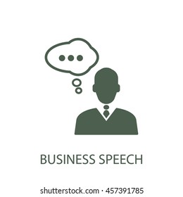 business speech icon