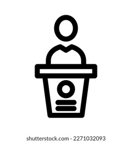 business speech icon or logo isolated sign symbol vector illustration - high quality black style vector icons