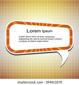 Business speech template. Vector illustration. Comic bubbles