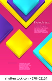 Business square background. Vector template. Poster template.