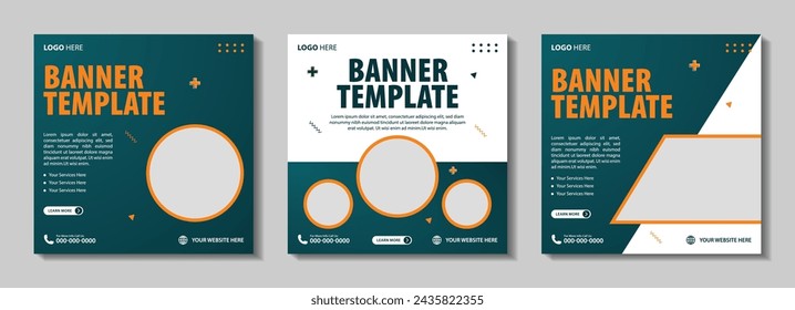 plantilla de banner de business square para anuncios en internet y diseño de publicaciones en redes sociales. Diseño cuadrado editable de publicaciones en redes sociales para diseño de plantillas de banner cuadrado de anuncios.	
