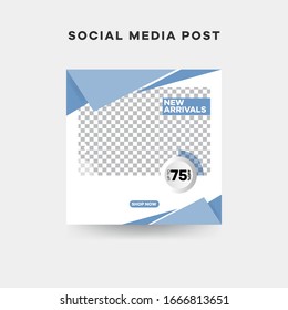 Business square editable presentation template.  Modern square blog posts Editable simple info banner, trendy book cover idea. 