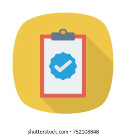 Business square flat icon