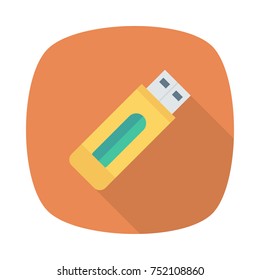 Business square flat icon