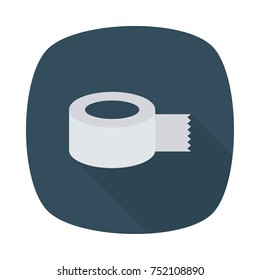 Business square flat icon