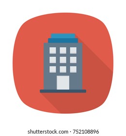 Business square flat icon