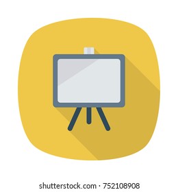 Business square flat icon