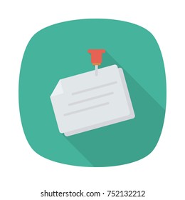 Business square flat icon