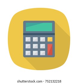 Business square flat icon