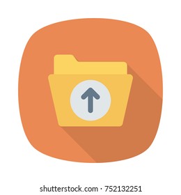 Business square flat icon