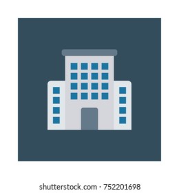 business square flat icon
