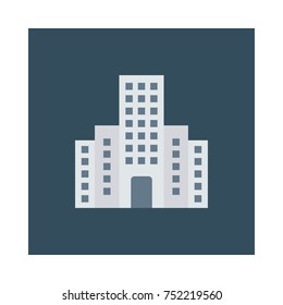 Business square flat icon