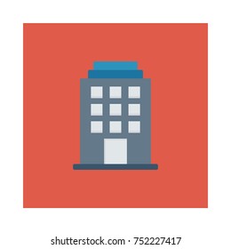 Business square flat icon