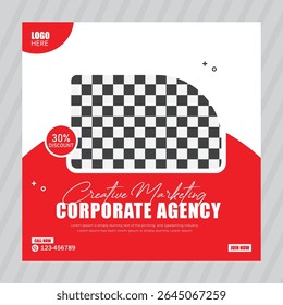 Business square social media banner. web banner template.