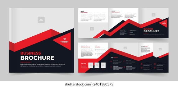 Business Square Trifold Brochure,  Square Tri fold Brochure Design