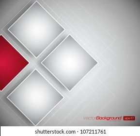 Business Squares Background - Vector Design Concept