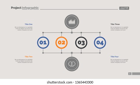 Business stages slide template. Business data. Graph, diagram, design. Creative concept for infographic, report. Can be used for topics like analysis, research, business fields
