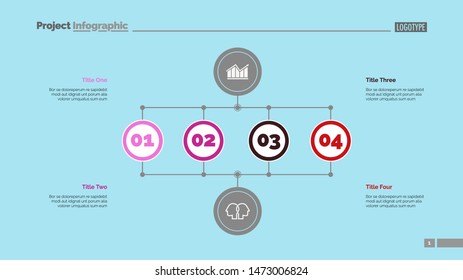 Business stages slide template. Business data. Graph, diagram, design. Creative concept for infographic, report. Can be used for topics like analysis, research, business fields