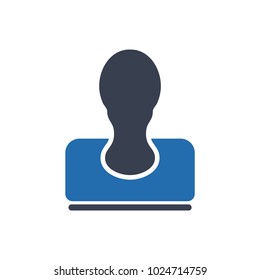 Business stamp icon