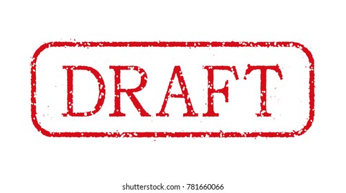 business stamp illustration "DRAFT".